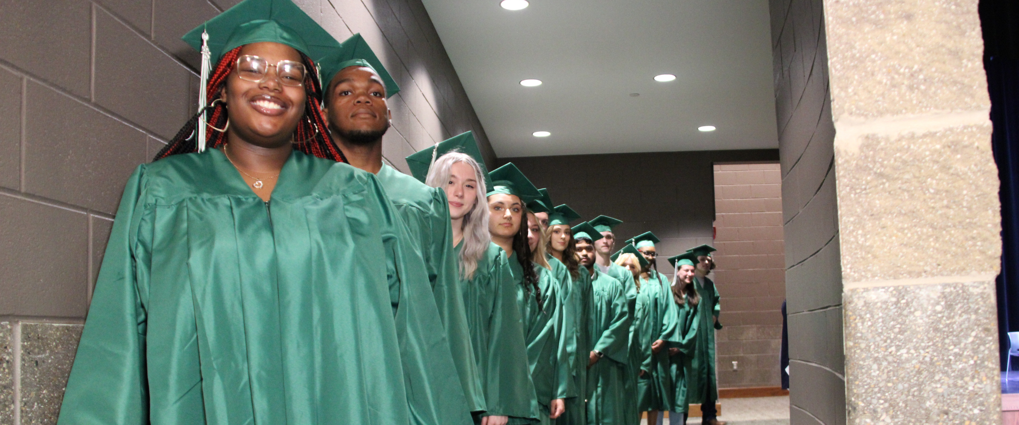 Discovery Academy Graduates Getting Ready for the Ceremony
